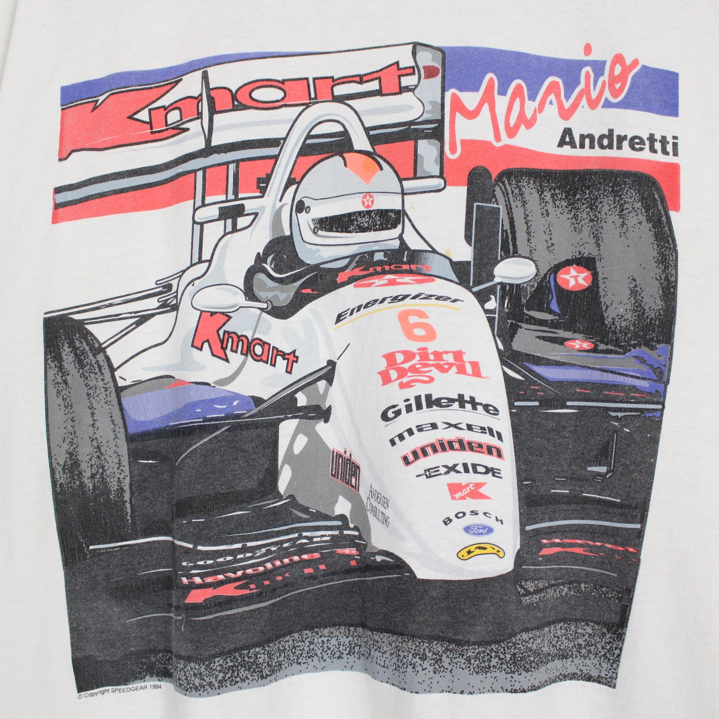 Vintage 1994 Mario Andretti Formula 1 Tee - XL