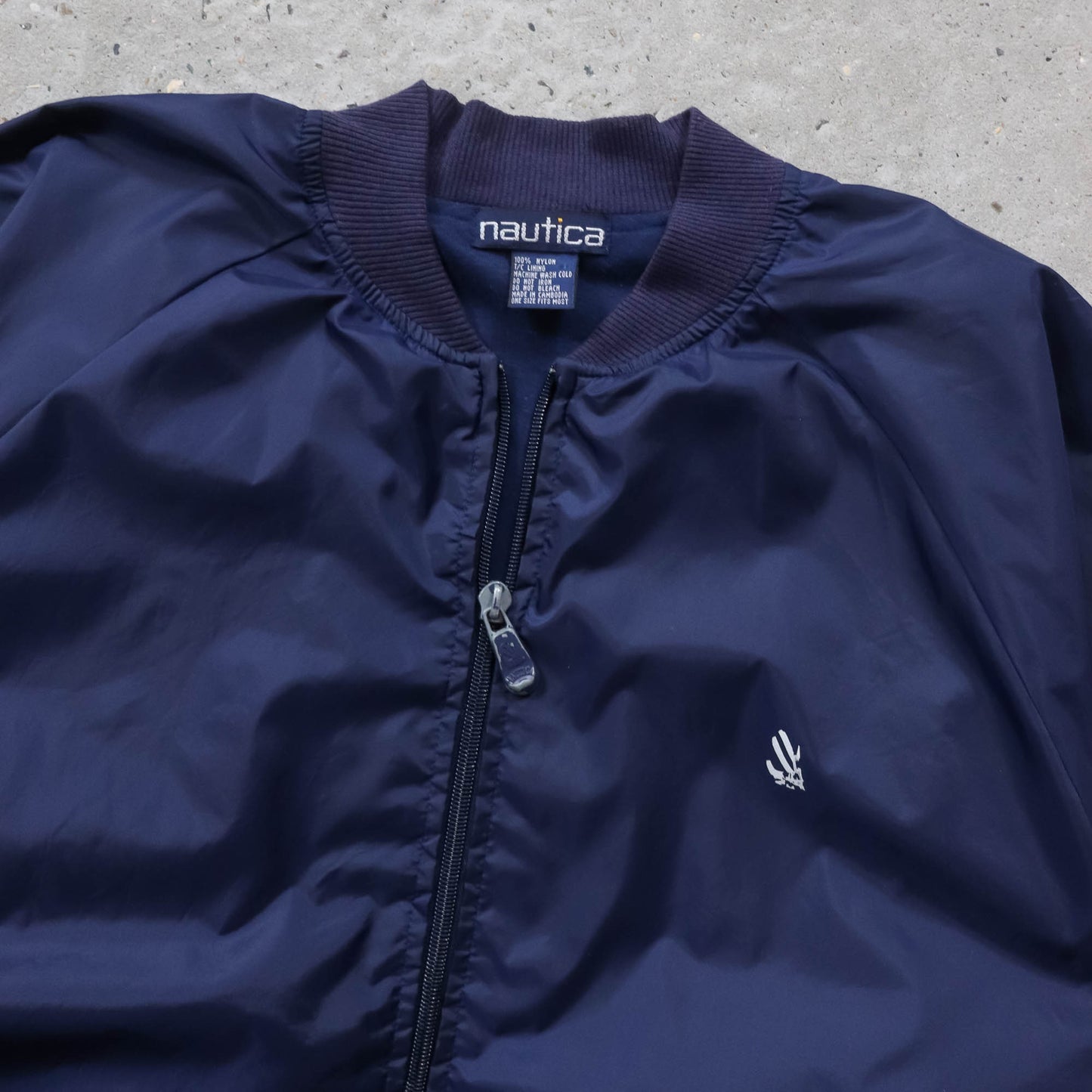 Nautica Spellout Bomber Jacket - 90s (L)