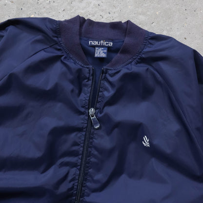 Nautica Spellout Bomber Jacket - 90s (L)