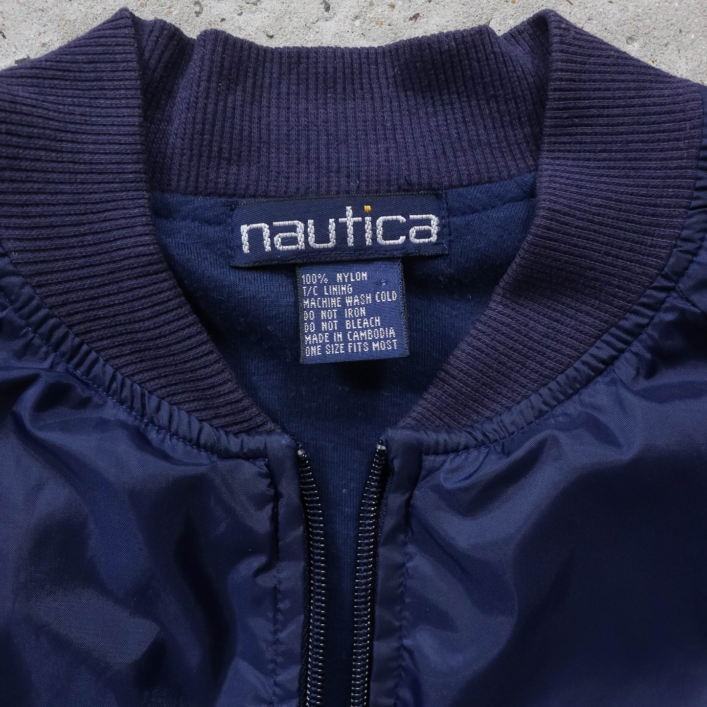 Nautica Spellout Bomber Jacket - 90s (L)