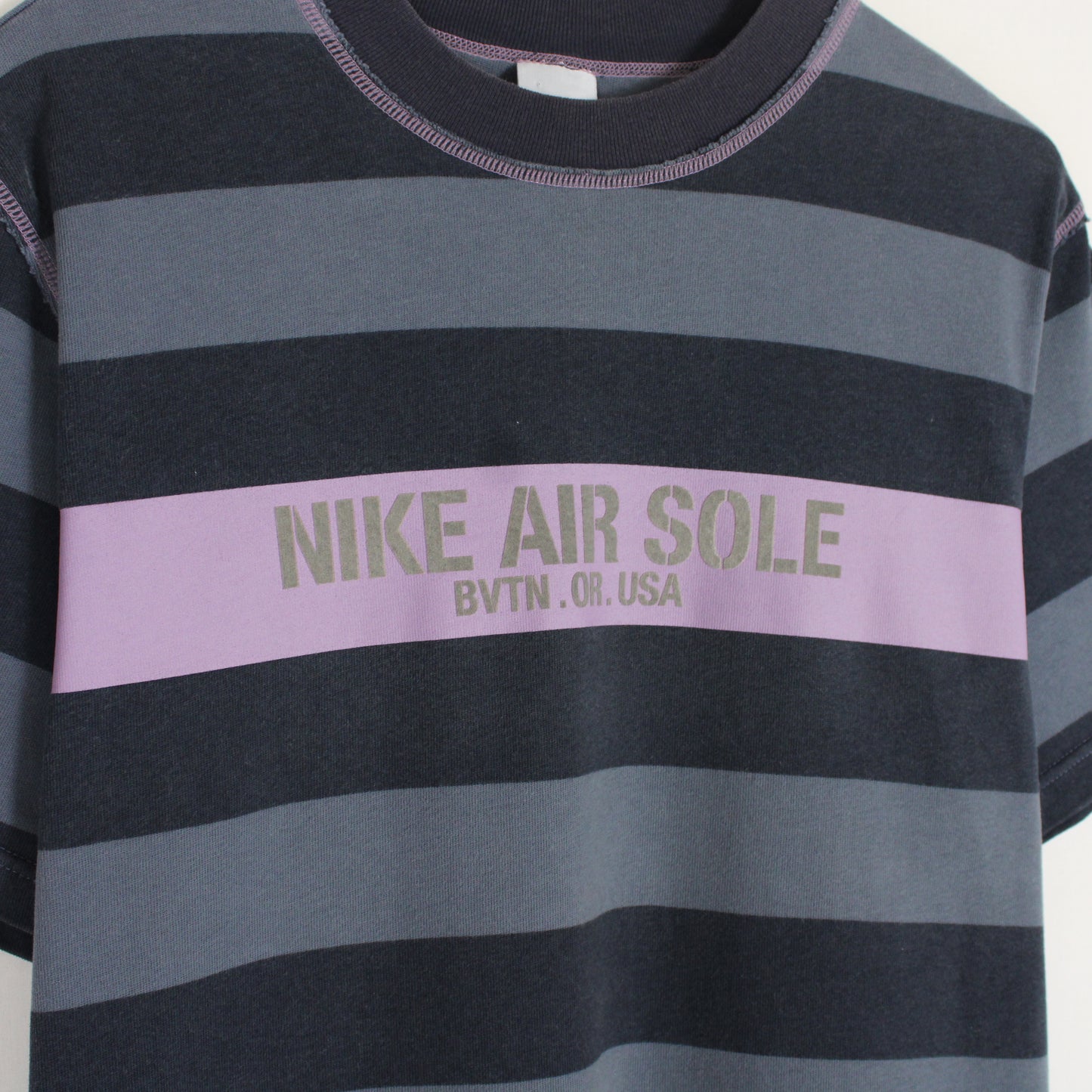 Vintage Nike Air Striped Tee - M