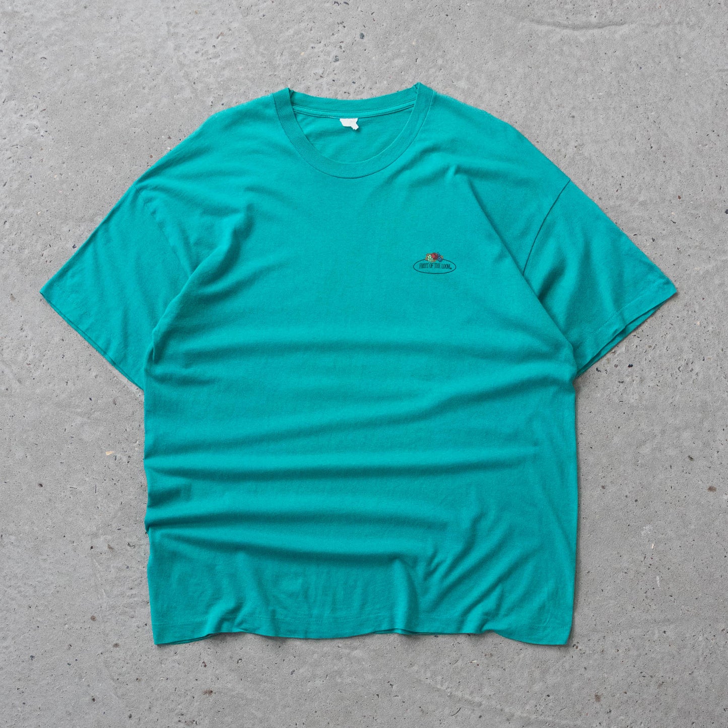 Vintage 90s Fruit of The Loom Logo Tee - XL