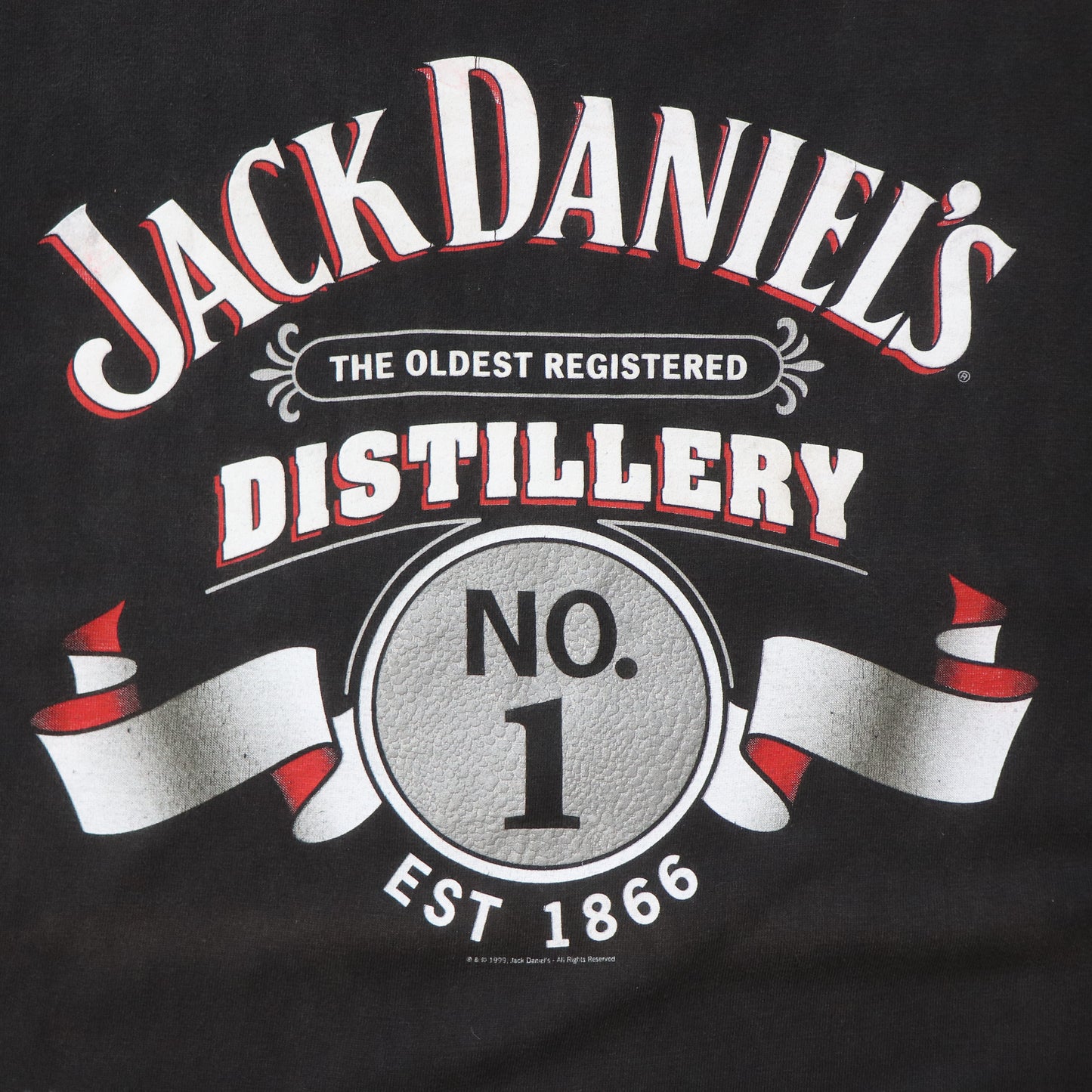 Vintage 1999 Jack Daniels No 1 Distillery Tee - XL