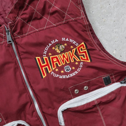 Indiana Hawks Quilted Utility Vest - 90s (XL)