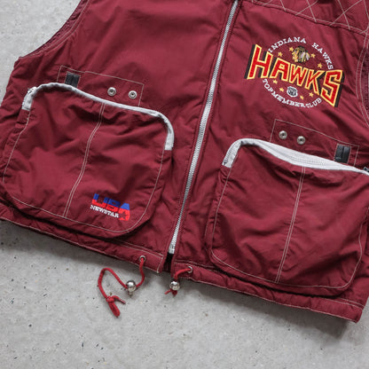 Indiana Hawks Quilted Utility Vest - 90s (XL)