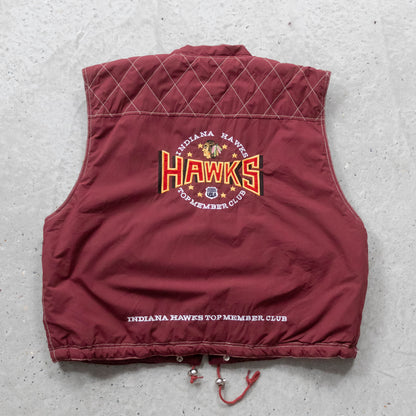 Indiana Hawks Quilted Utility Vest - 90s (XL)