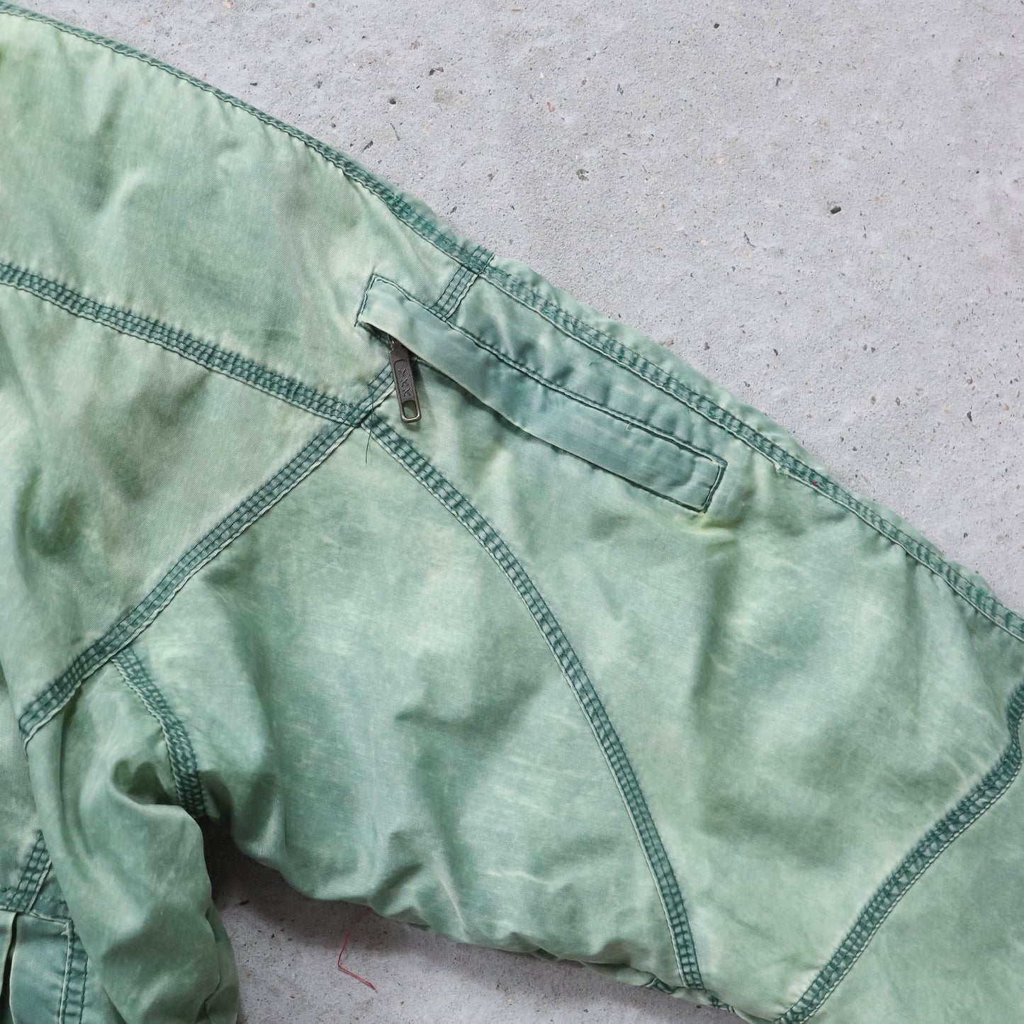 Green Bay Packers Campri Quilted Bomber Jacket - 90s (L)