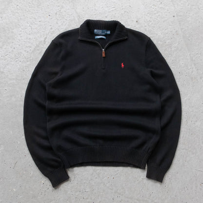 Polo Ralph Lauren 1/4 Zip Knit Sweater - 90s (M)