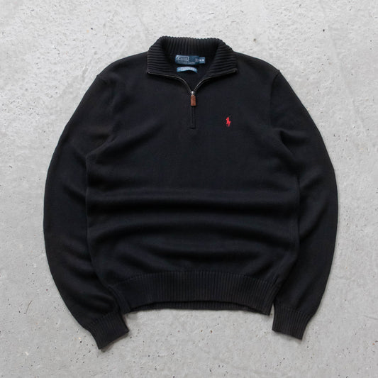 Polo Ralph Lauren 1/4 Zip Knit Sweater - 90s (M)