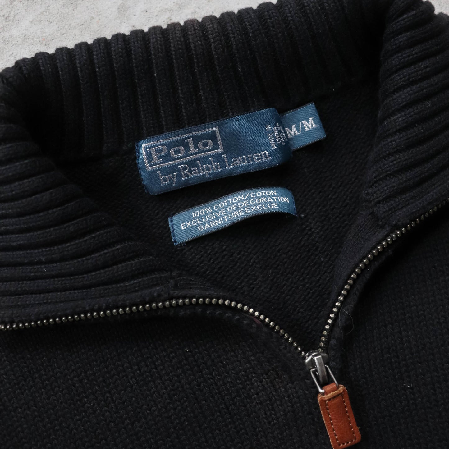 Polo Ralph Lauren 1/4 Zip Knit Sweater - 90s (M)
