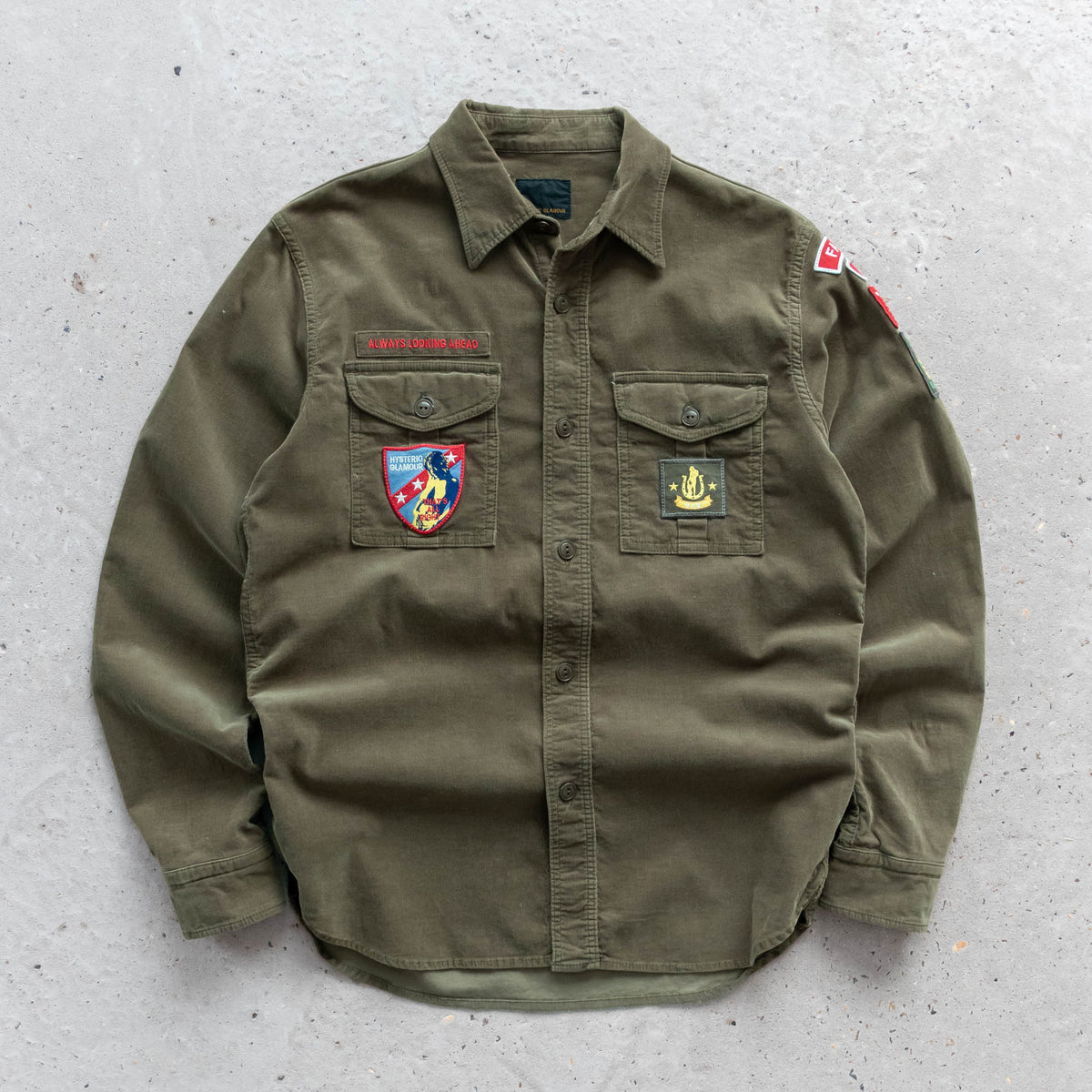 Hysteric Glamour Military Corduroy Utility Shirt – 2000s (M)