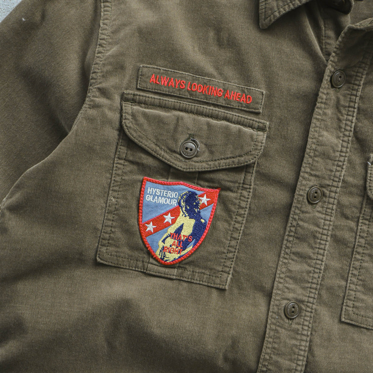 Hysteric Glamour Military Corduroy Utility Shirt – 2000s (M)