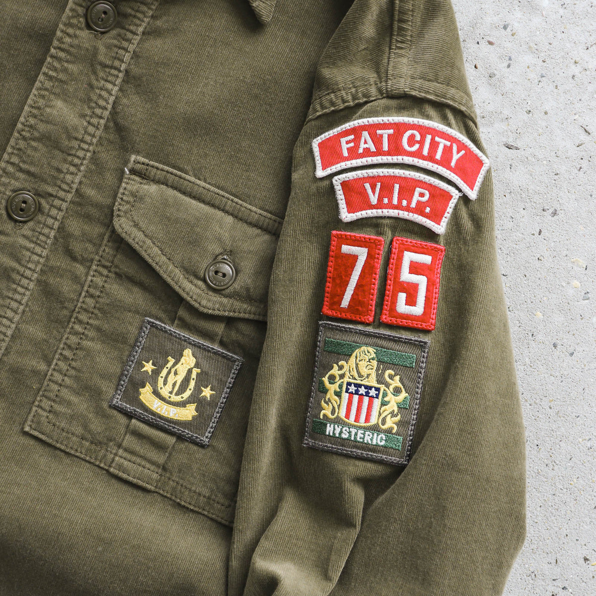 Hysteric Glamour Military Corduroy Utility Shirt – 2000s (M)