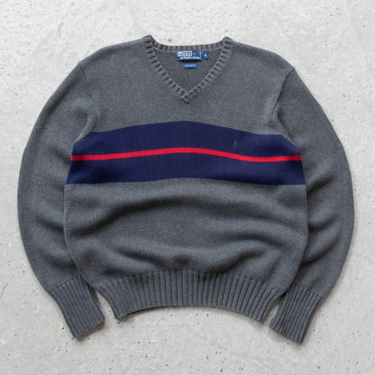 Polo Ralph Lauren Striped Knit Sweater - 90s (M)