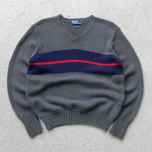 Polo Ralph Lauren Striped Knit Sweater - 90s (M)