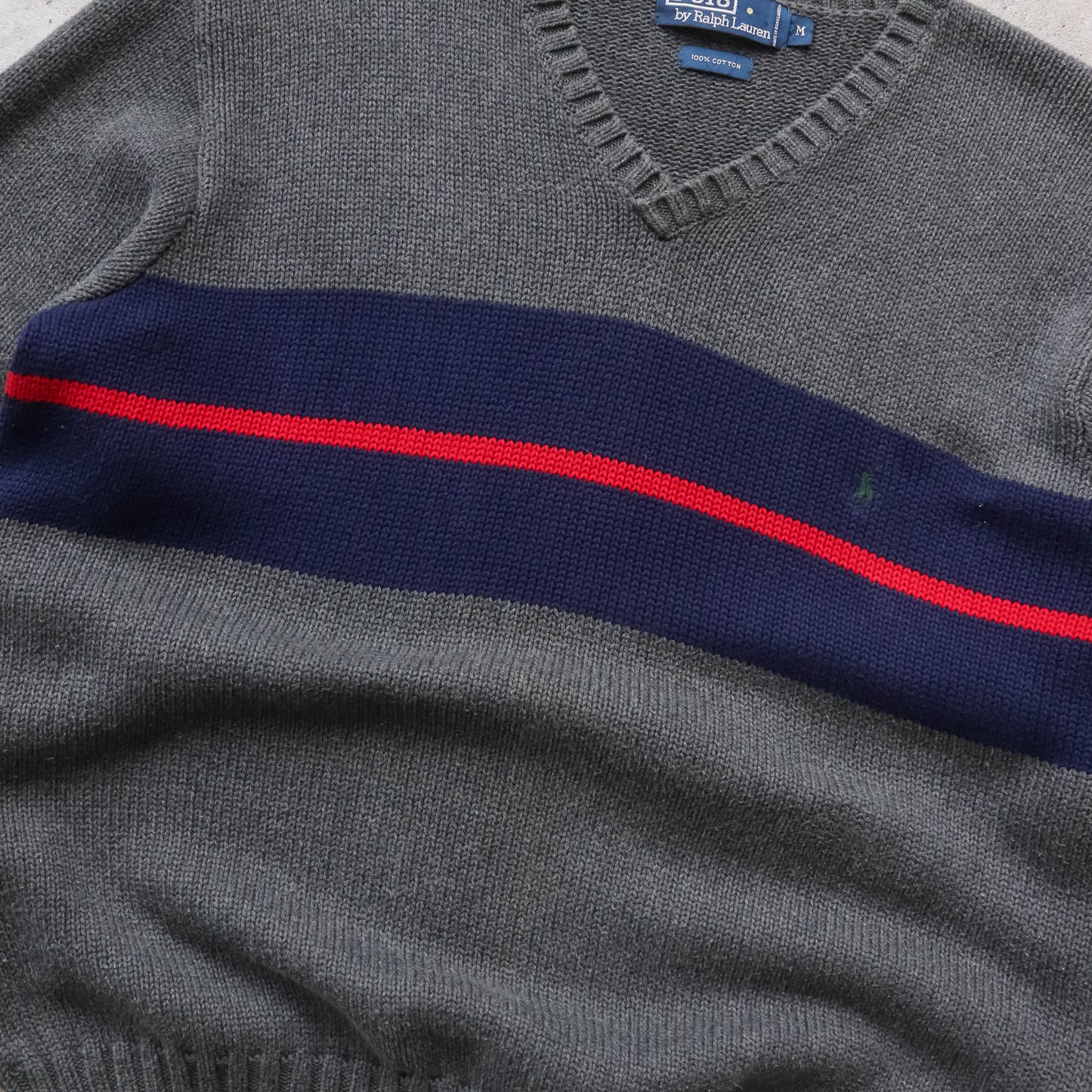 Polo Ralph Lauren Striped Knit Sweater - 90s (M)