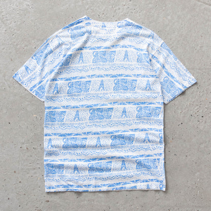 Vintage 90s Houston Oilers AOP NFL Tee - M