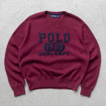 Polo Ralph Lauren Chenille Spellout Sweater - 2000s (M)
