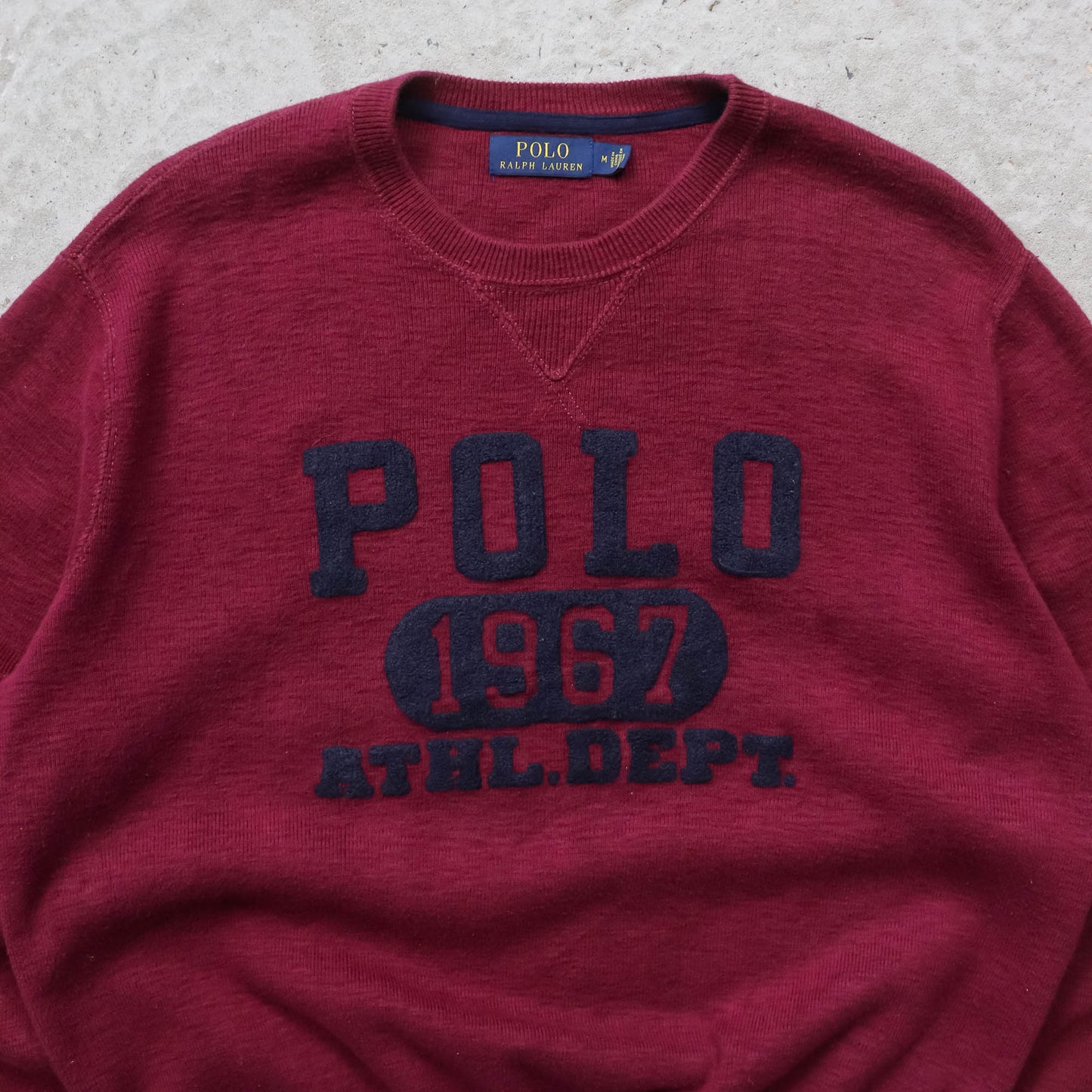 Polo Ralph Lauren Chenille Spellout Sweater - 2000s (M)