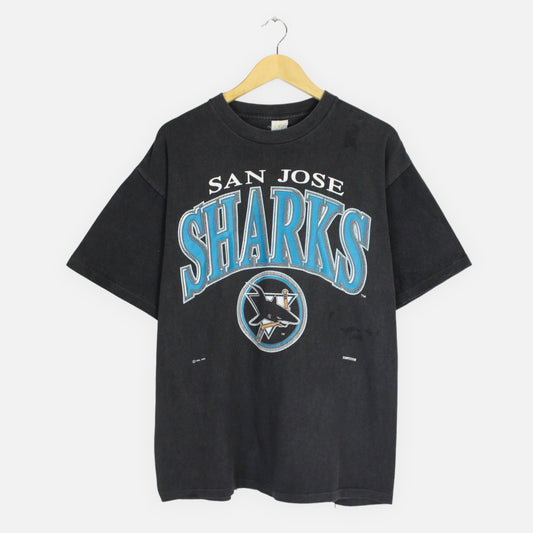 Vintage 1993 San Jose Sharks NHL Tee - L