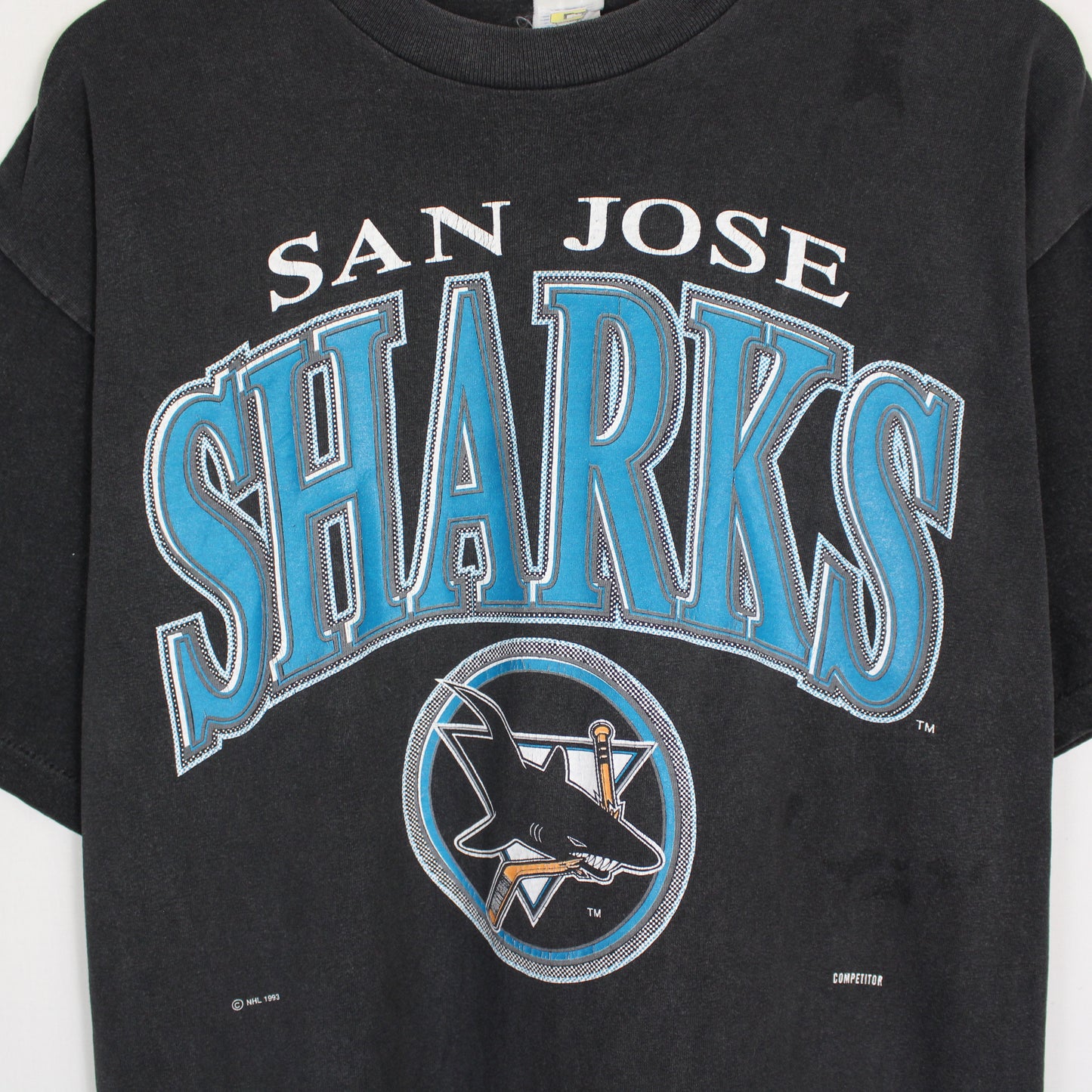 Vintage 1993 San Jose Sharks NHL Tee - L