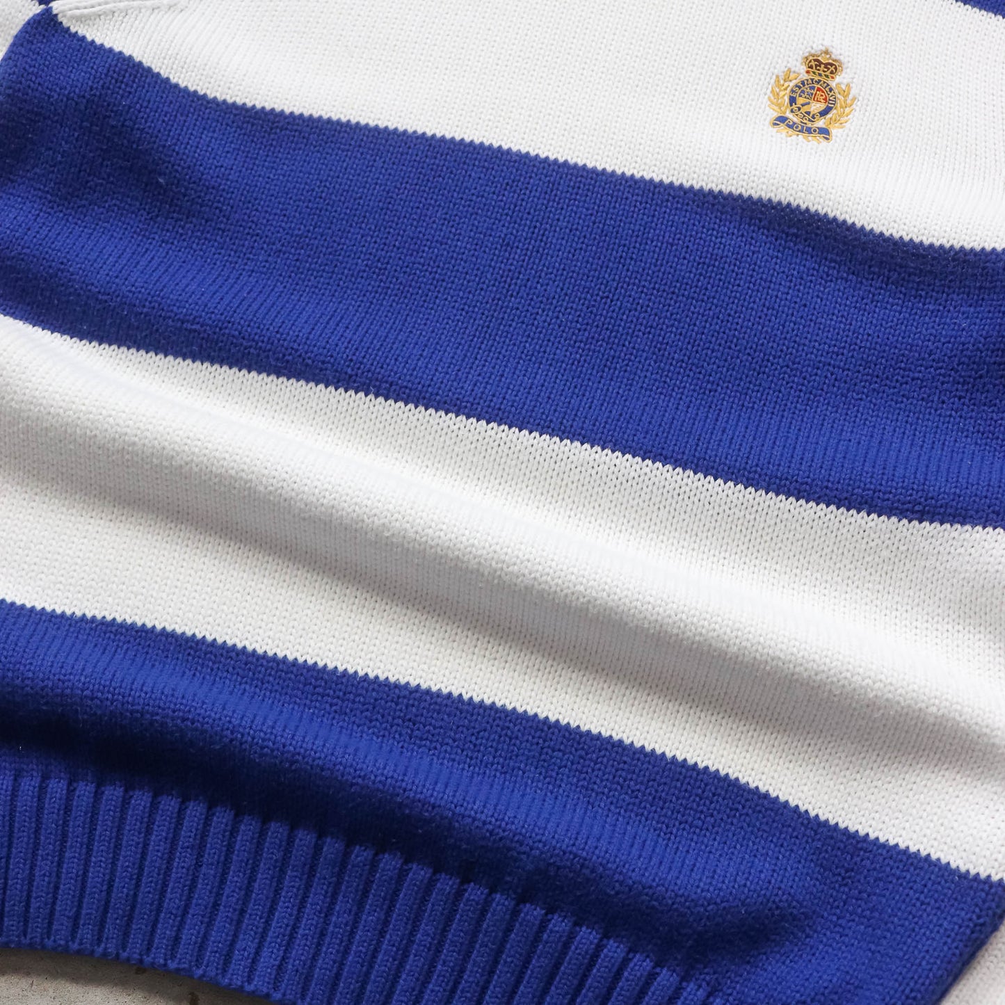 Polo Ralph Lauren Embroidered Crest Knit Sweater - 2000s (M)