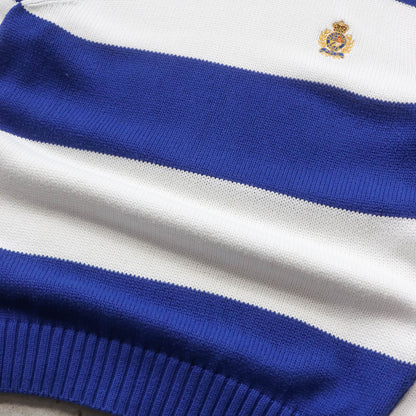 Polo Ralph Lauren Embroidered Crest Knit Sweater - 2000s (M)