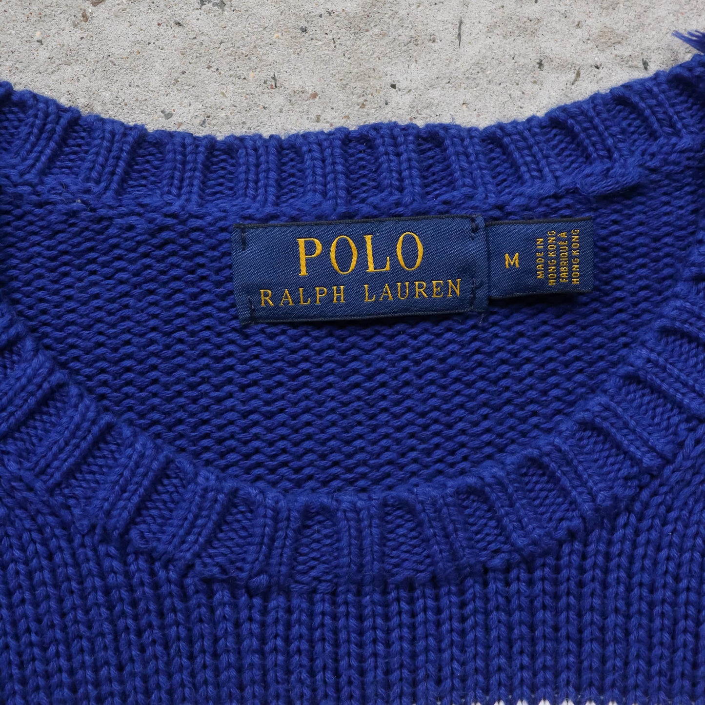 Polo Ralph Lauren Embroidered Crest Knit Sweater - 2000s (M)