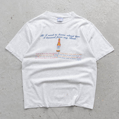 Budweiser 'I Learned From My Bud' Tee - 1995 (L)