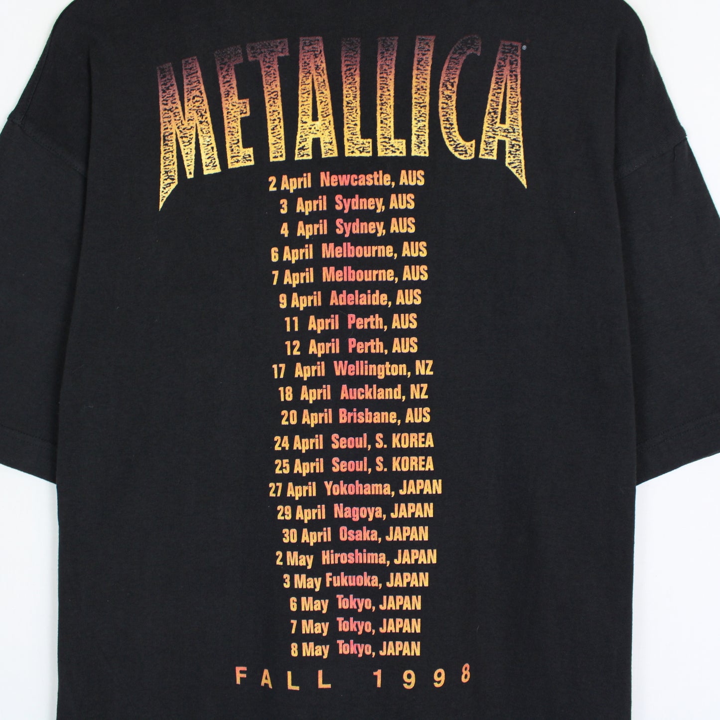 Vintage 1998 Metallica Poor Re-Touring Me Tour Tee - L