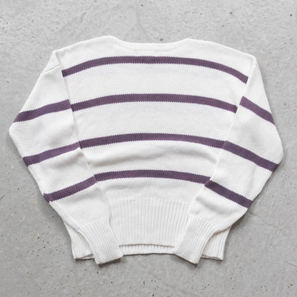 Polo Ralph Lauren Crest Striped Knit Sweater - 90s (L)