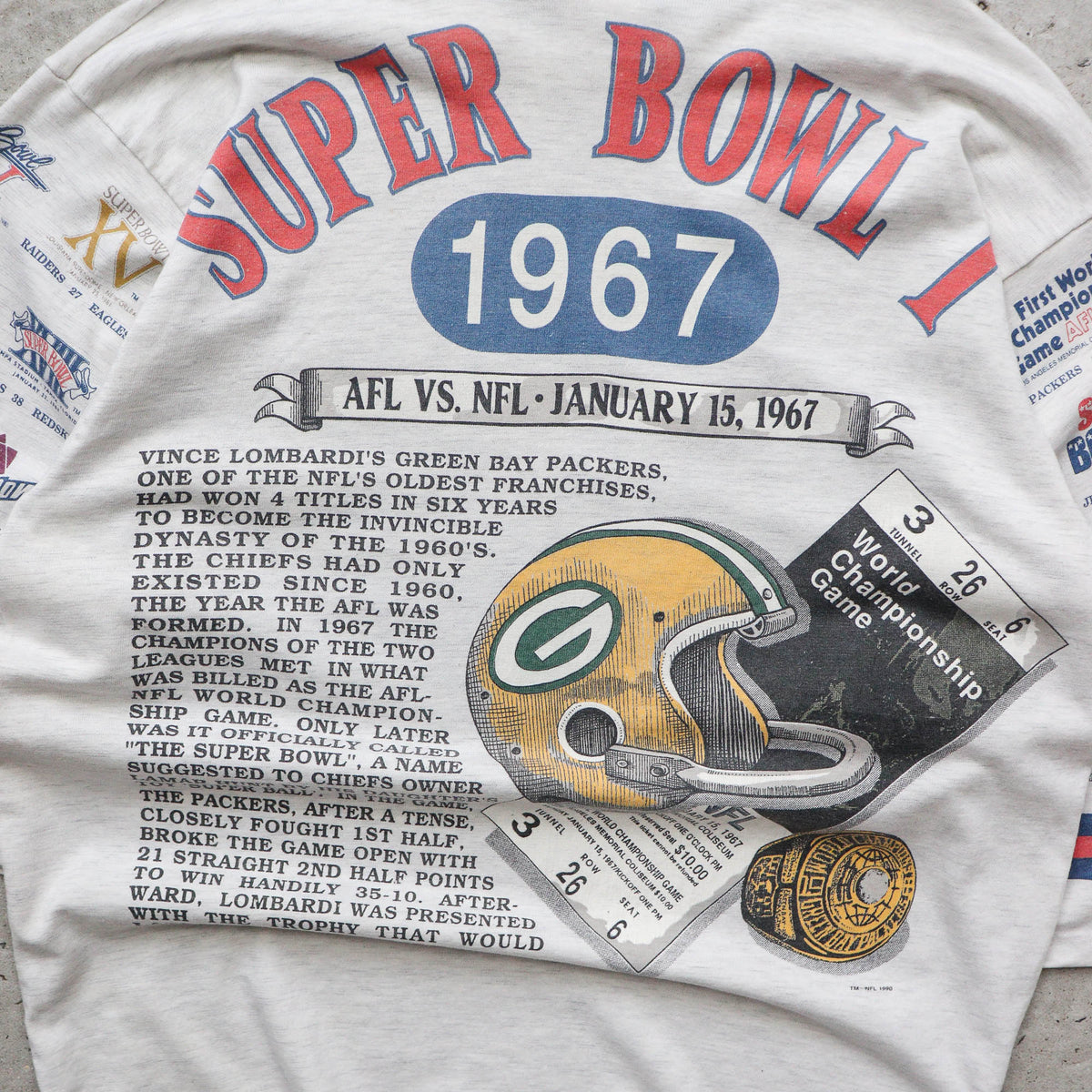Super Bowl XXVI Long Gone NFL Tee – 1992 (L)