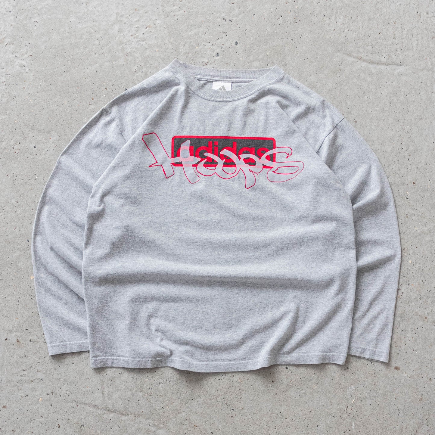 Vintage 90s Adidas Hoops Long Sleeve Tee - L