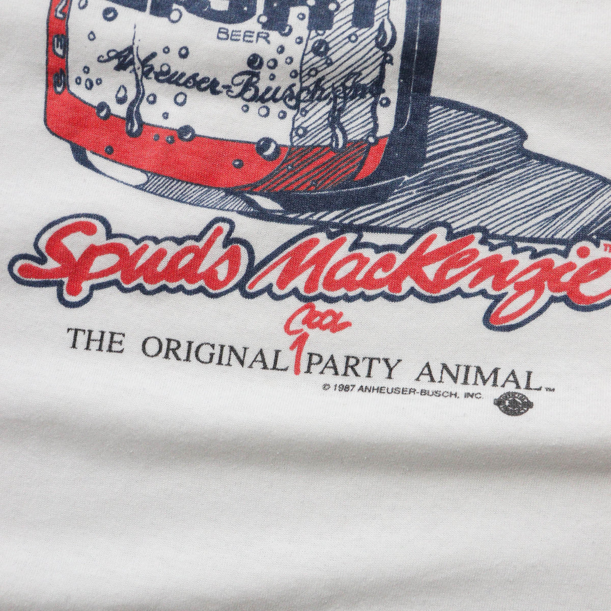 Budweiser Bud Light Spuds MacKenzie Tee – 1987 (L)