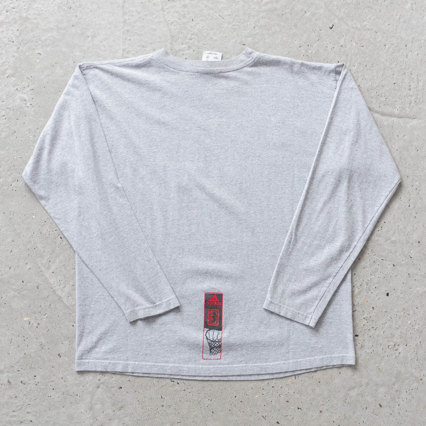 Vintage 90s Adidas Hoops Long Sleeve Tee - L