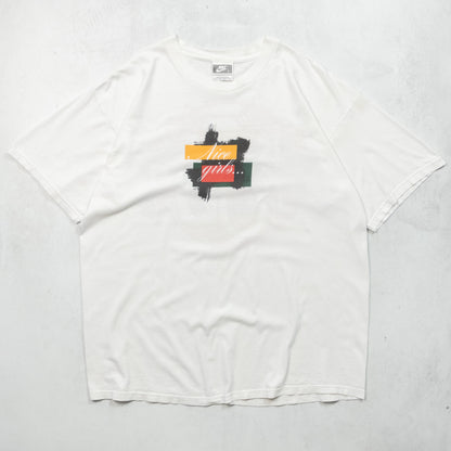 Vintage 90s Nike Nice Girls Kick Balls Too Tee- L