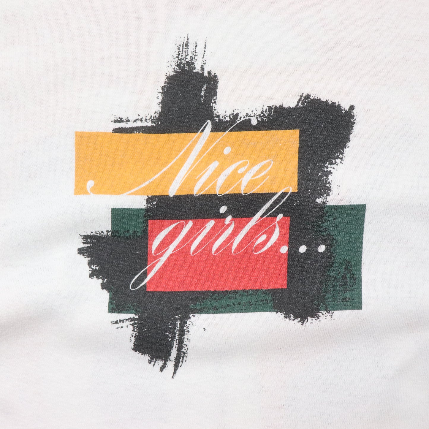 Vintage 90s Nike Nice Girls Kick Balls Too Tee- L