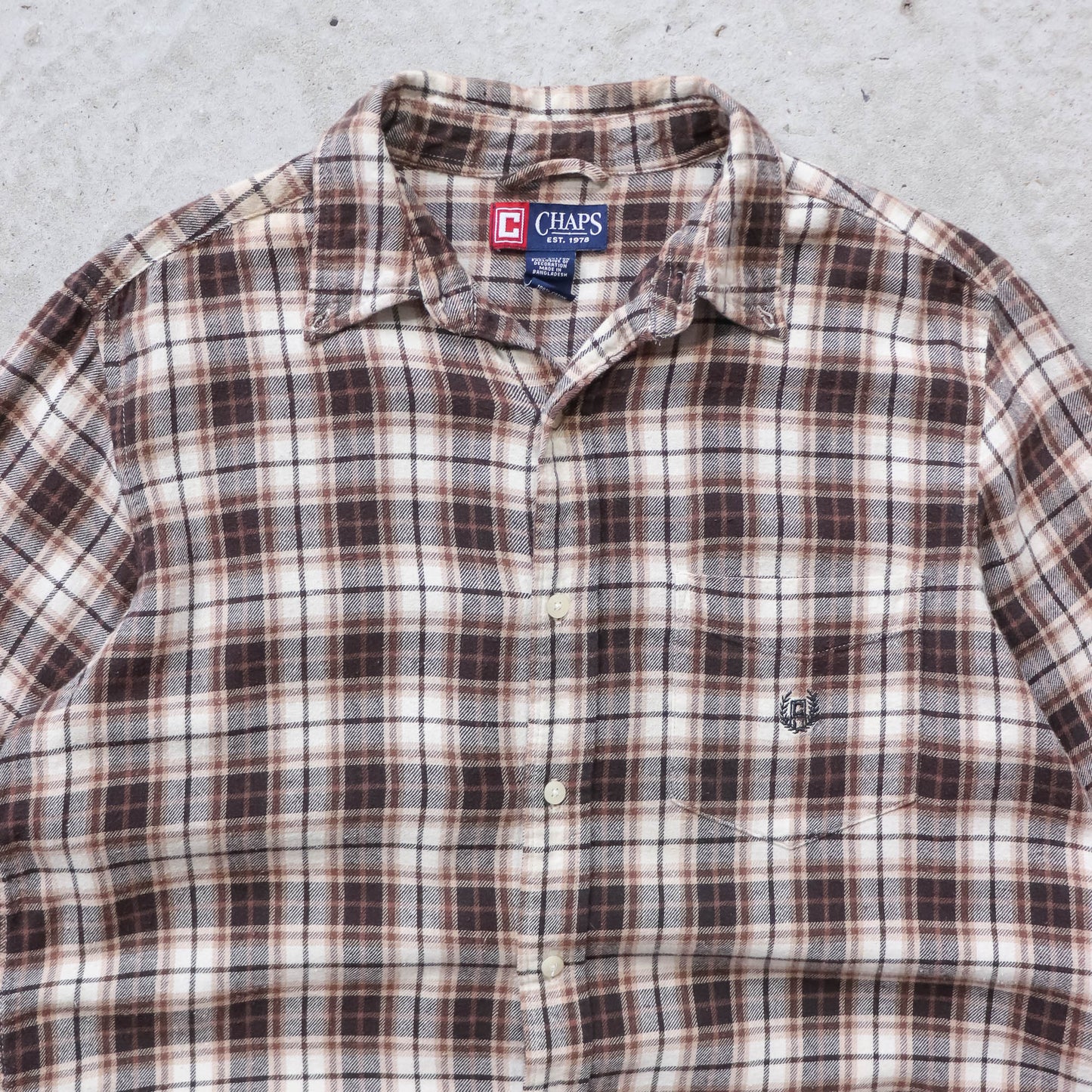 Chaps Ralph Lauren Flannel Button Up Shirt - 2000s (M)