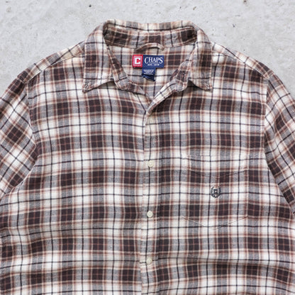 Chaps Ralph Lauren Flannel Button Up Shirt - 2000s (M)
