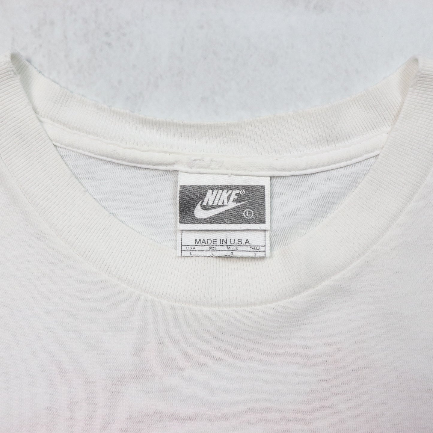 Vintage 90s Nike Nice Girls Kick Balls Too Tee- L