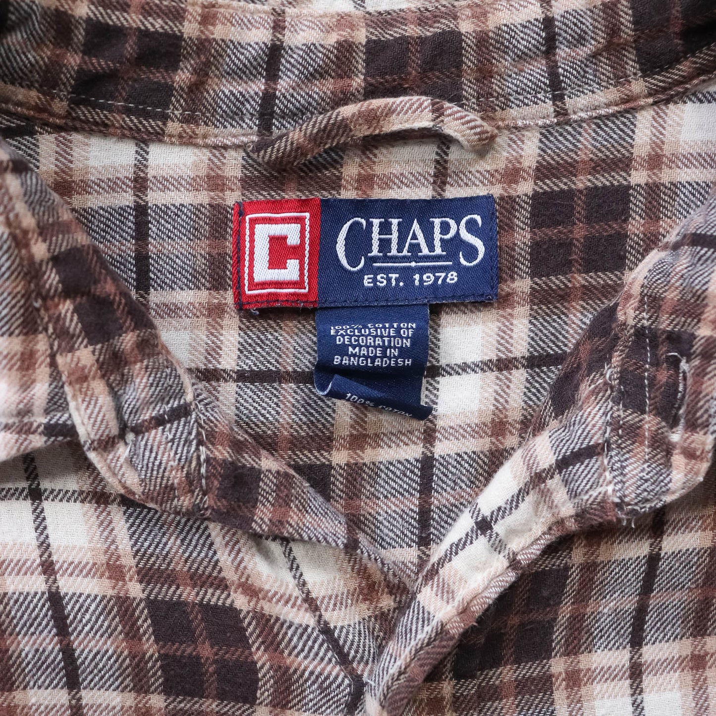 Chaps Ralph Lauren Flannel Button Up Shirt - 2000s (M)