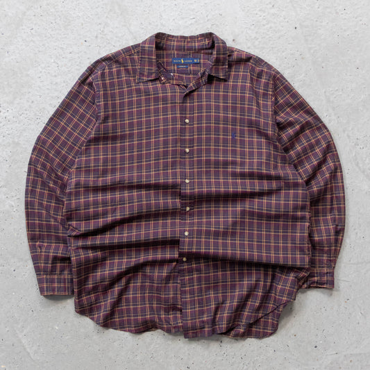 Polo Ralph Lauren Plaid Button Up Shirt - 2000s (XXL)