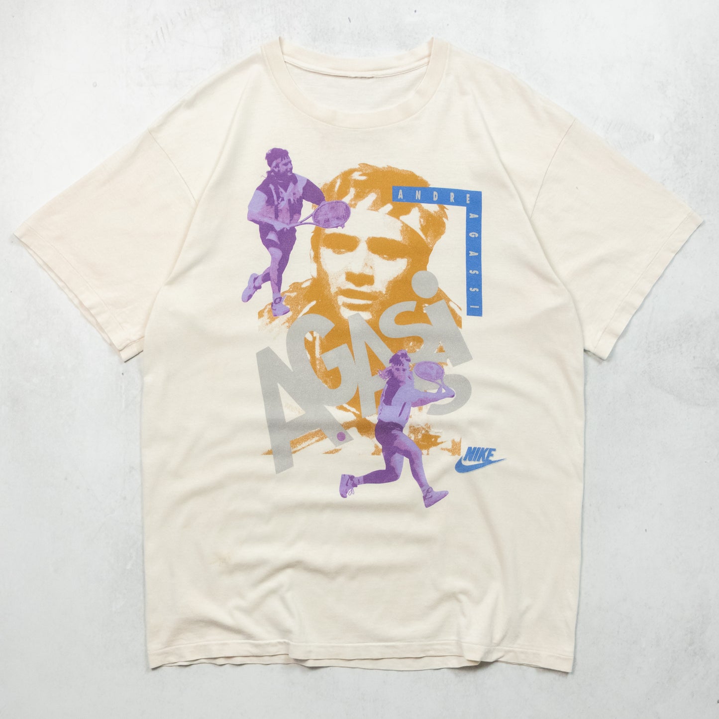 Vintage 90s Nike Andre Agassi Challenge Court Tee - L