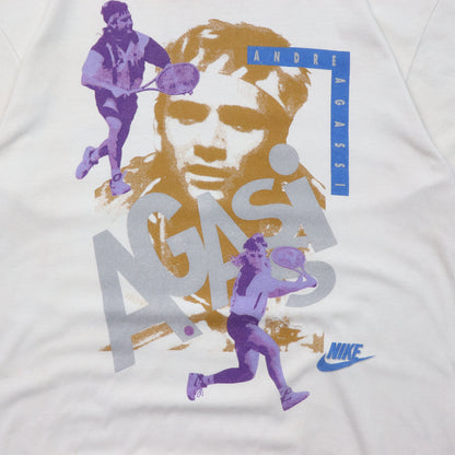 Vintage 90s Nike Andre Agassi Challenge Court Tee - L