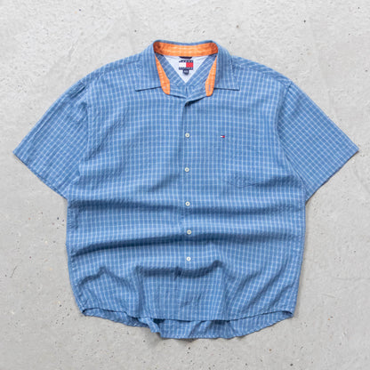 Tommy Hilfiger Plaid Button Up Shirt - 90s (XL)