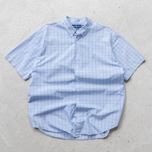 Polo Ralph Lauren Plaid Button Up Shirt - 90s (XXL)