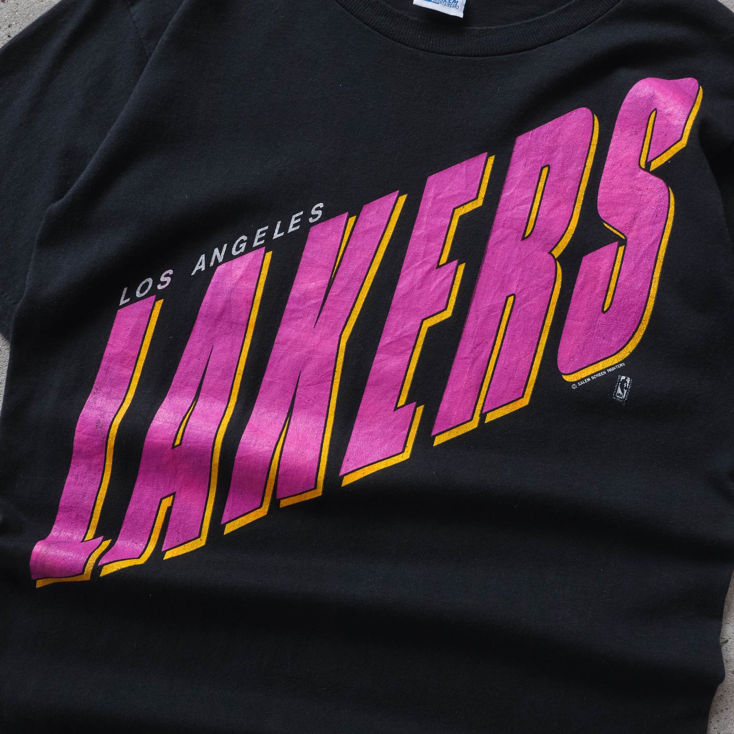 Vintage 80s Los Angeles Lakers NBA Salem Tee - M