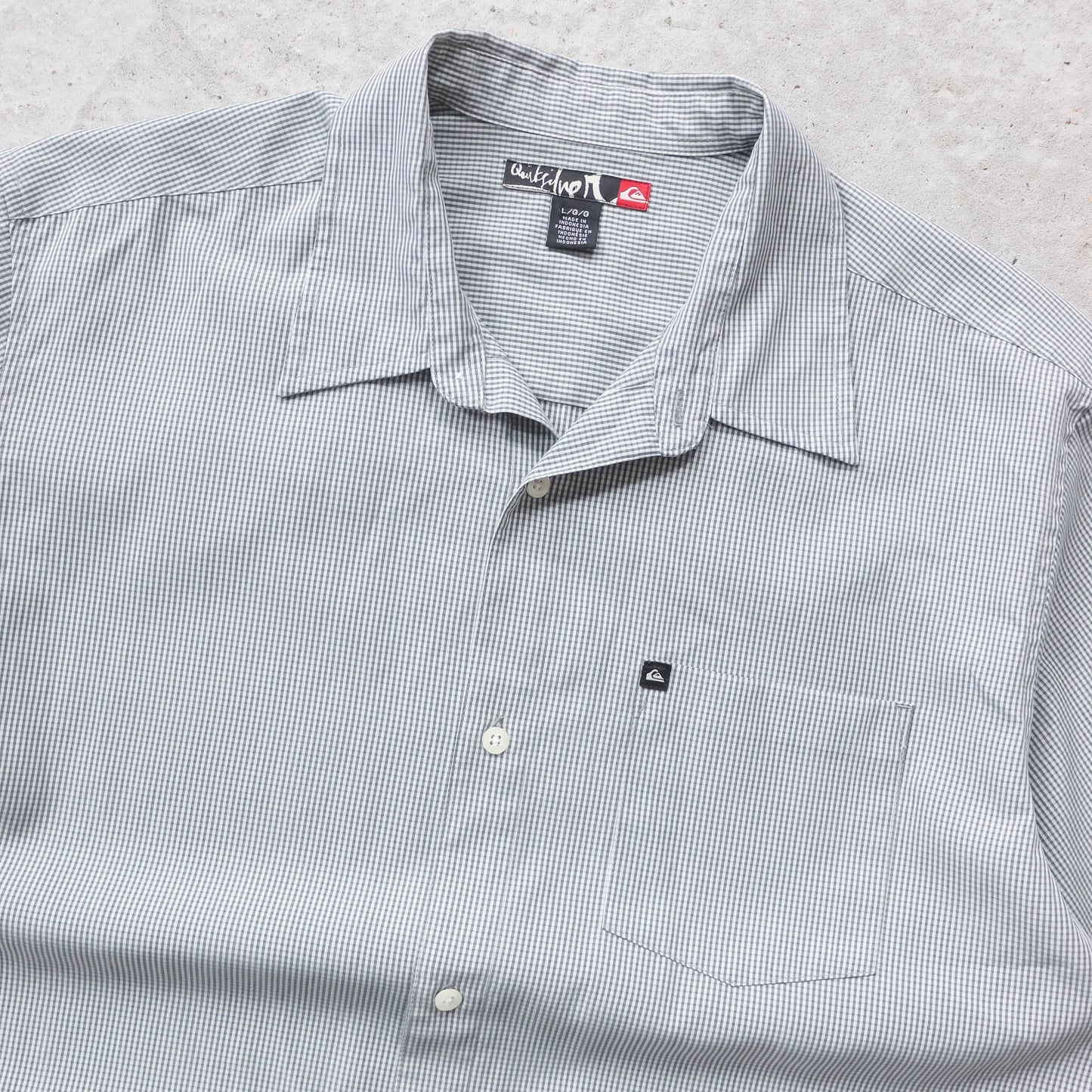 Quiksilver Plaid Button Up Shirt - 2000s (L)