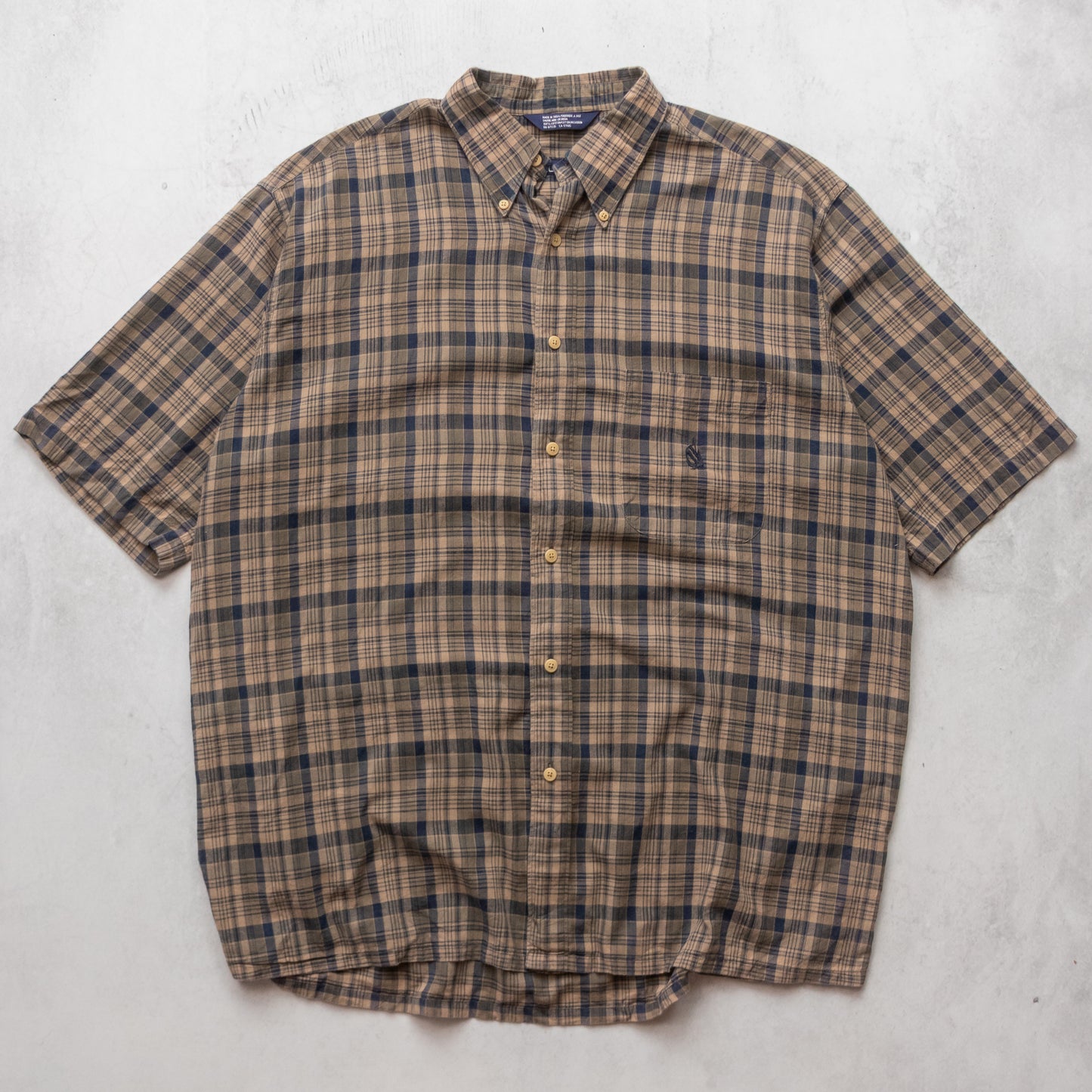 Vintage Nautica Plaid Button Up Shirt - L