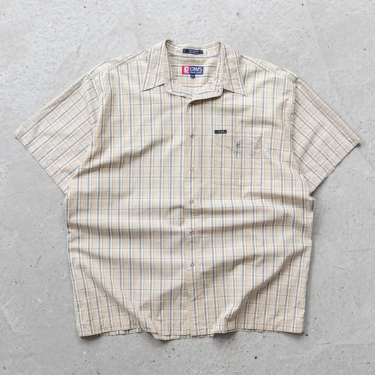 Chaps Ralph Lauren Plaid Snap-Button Shirt - 90s (XXL)
